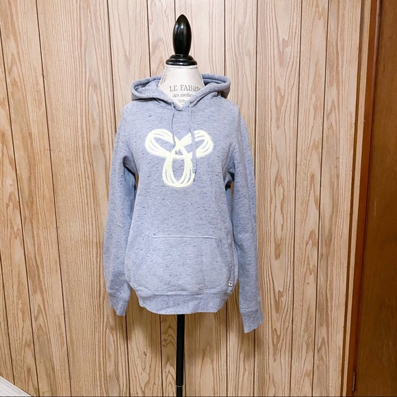Aritzia TNA Grey cozy hoodie with logo - Picture 1 of 10